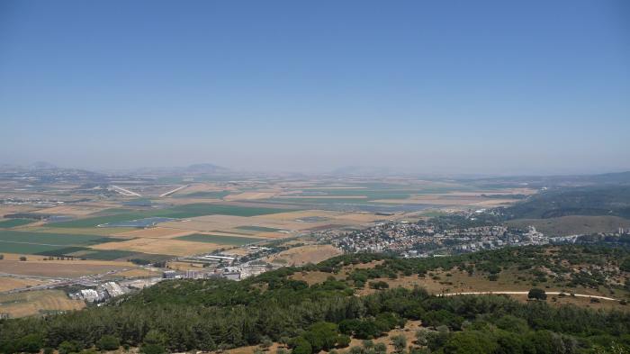 Perspective sur la plaine de Meggido depuis le Mont Carmel