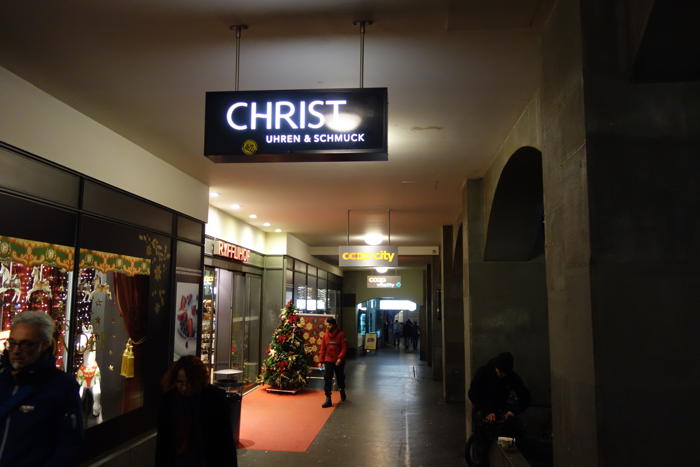 Enseigne Christ — Aarbergergasse - Berne