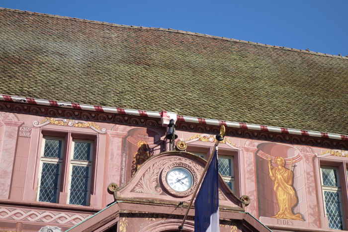 Horloge de l'ancienne Mairie sur la Place de la Réunion — Mülhouse