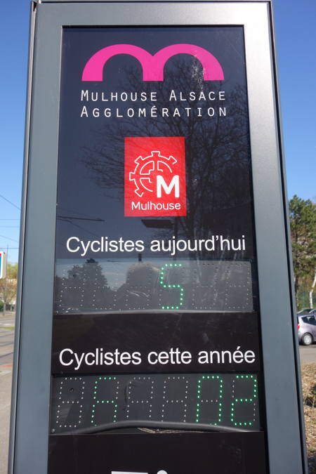 Panneau urbain rétro-éclairé - Mülhouse