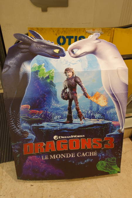 Publicité Film Dragons III de Dreamworks - Mülhouse