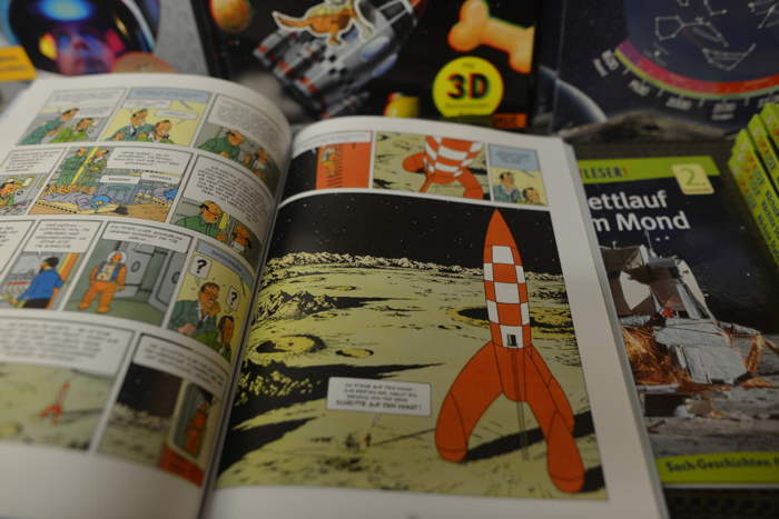Album de Tintin: "On a marché sur la lune" — Musée historique technique de Peenemünde — Peenemünde (D