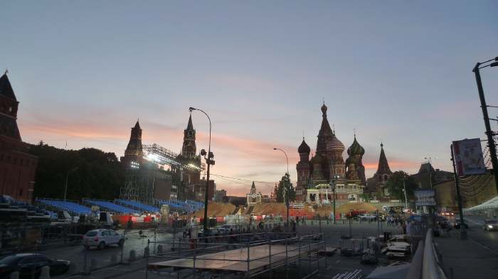 — Redbull Show de free style au pied de St Basile — Moscou —
