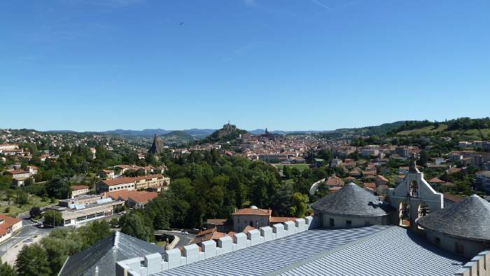 Vue panoramique du Puy depuis le Rocher St Joseph de Bon Espoir — Espaly Saint Marcel/Le Puy (43)