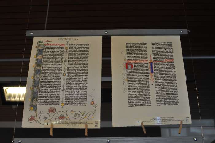 — Pages de la Genèse copiées à partir de la Bible de Gutemberg — 