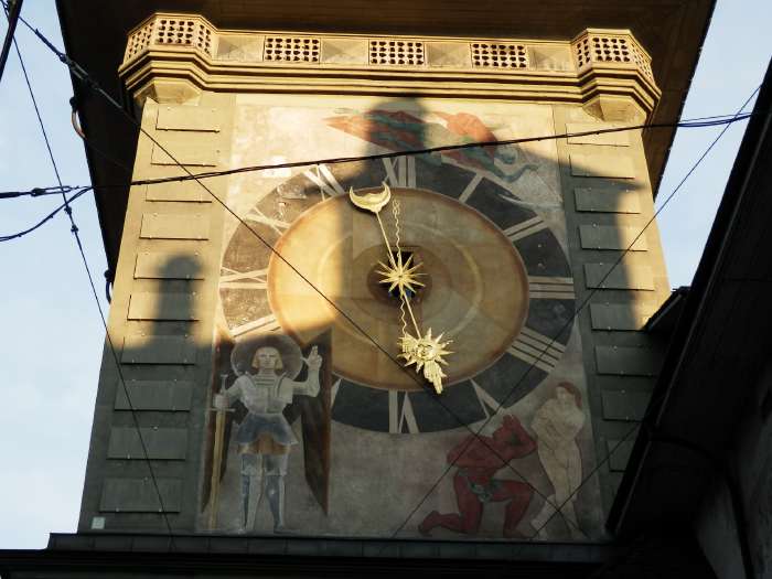 — Tour de l'horloge (zytglogge) vue depuis la Marktgasse - Berne —