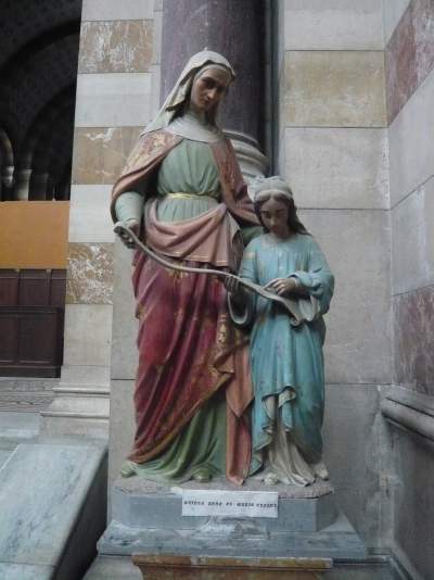 Statue de "Ste Anne" et "Ste Marie"