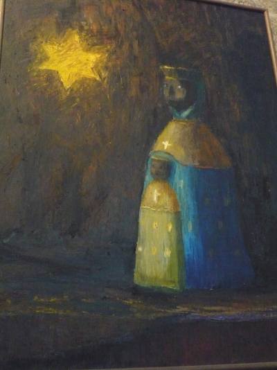 Vierge noire et etoile de David