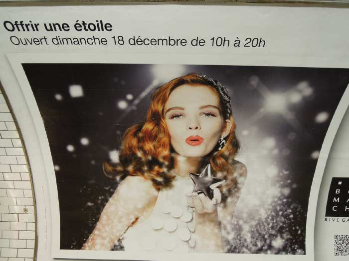 — Affiche publicitaire dans le métro - Paris —