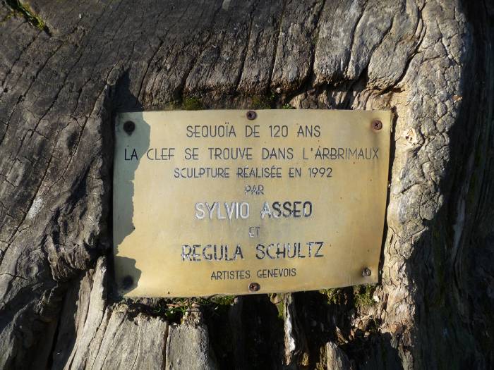 — Souche de séquoia — "Arbrimaux" - Sculpture de Sylvio Asseo & Regula Schultz —