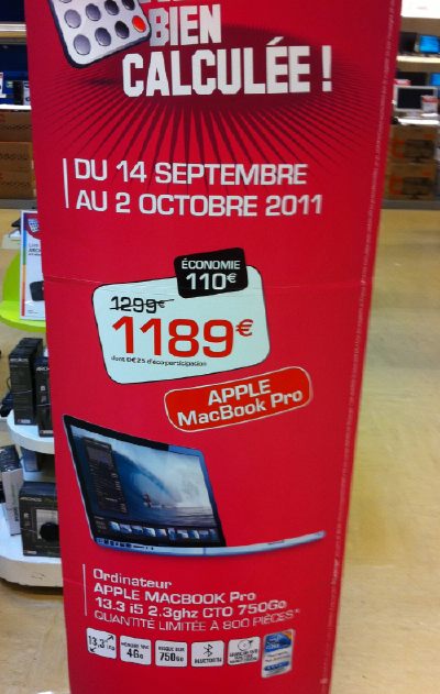 — Publicité promotionnelle pour un MacBook Pro —