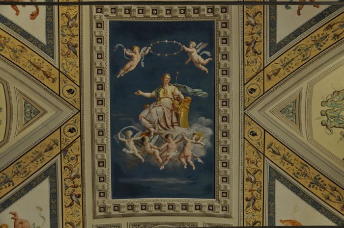 Peinture au plafond du Musée du Vatican - Rome