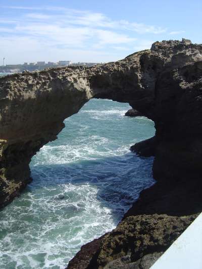 — "Pointe St martin vue depuis le rocher de la Vierge - Vendredi 14 Avril 2006 - Biarritz —
