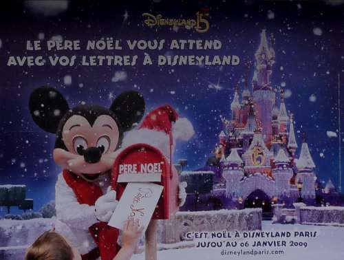 Affiche publicitaire de Disneyland