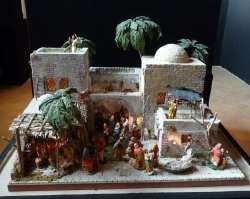 Creche de Noël avec mages