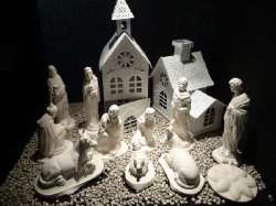 Creche de Noël avec mages