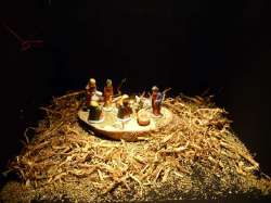 Creche de Noël avec mages
