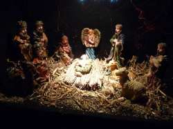 Creche de Noël avec mages