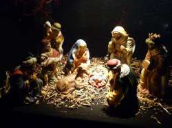 Creche de Noël avec mages