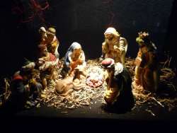 Creche de Noël avec mages