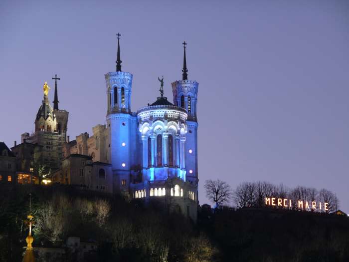 Fête des lumières — Basilique "Notre-Dame de Fourvière" — Lyon