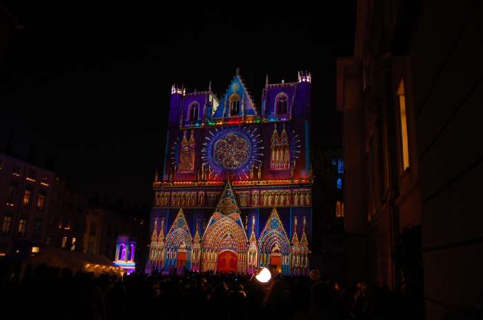 Fête des lumières — Cathédrale St Jean-le-Baptiste — Lyon