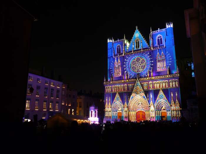 Fête des lumières — Cathédrale St Jean le Baptiste — Lyon