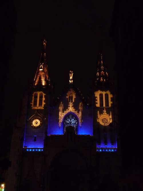 Fête des lumières — Eglise St Nizier — Lyon