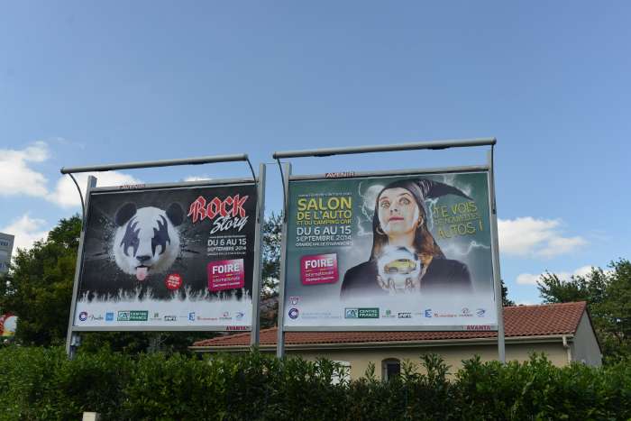 — Affiche publicitaire - Foire/Expo Clermont-Cournon - Clermont-Ferrand —