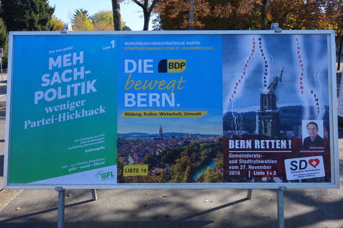 — Affichage électoral — Bern/Berne —