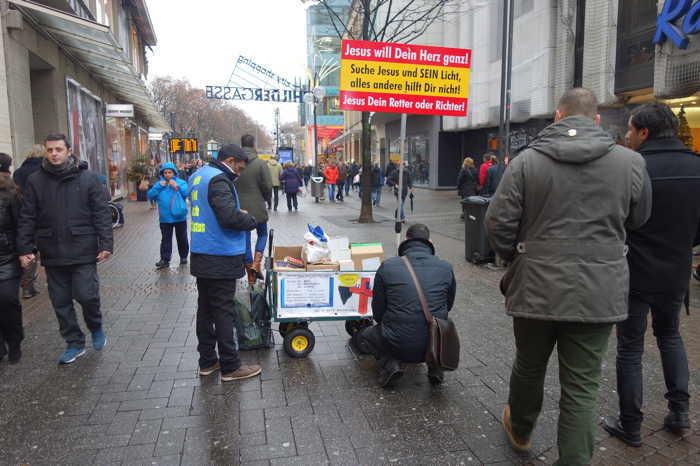 Témoignage chrétien sur la Schildergasse — Cologne/Köln