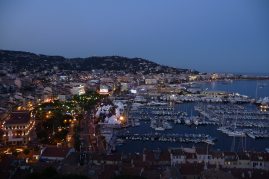 Vue panoramique de la baie de Cannes