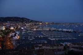 Vue panoramique de la baie de Cannes