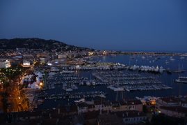 Vue panoramique de la baie de Cannes