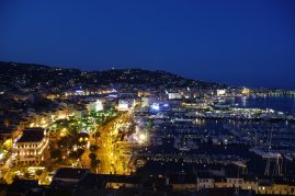 Vue panoramique de la baie de Cannes