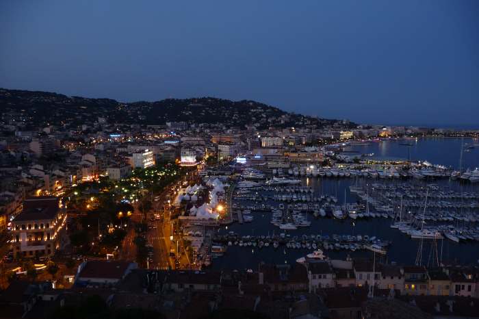 Cannes vue depuis la tour de guet du Suquet