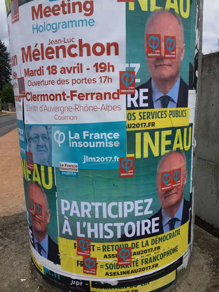 Borne d'affichage sauvage - Maringues (63)