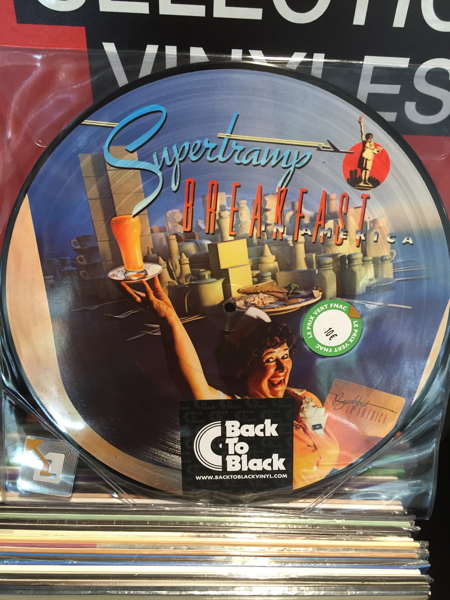 Vinyle "Breakfast in America" par le groupe Supertramp 