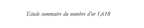Ecriture normale