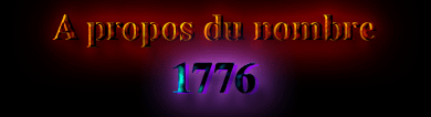 A propos du nombre 1776