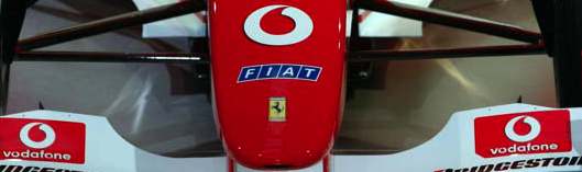 logo vodaphone sur Ferrari