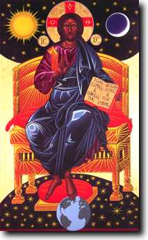 Jésus-Christ sur son trône