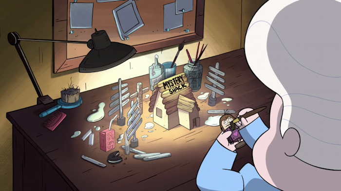 Gideon fabricant une poupée "magique"  Capture d'écran: série "Gravity Falls" sur Disney channel 411