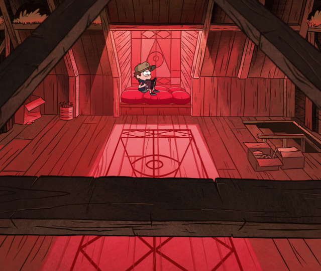 Dipper lisant le Livre n°3  Capture d'écran: série "Gravity Falls" sur Disney channel 411