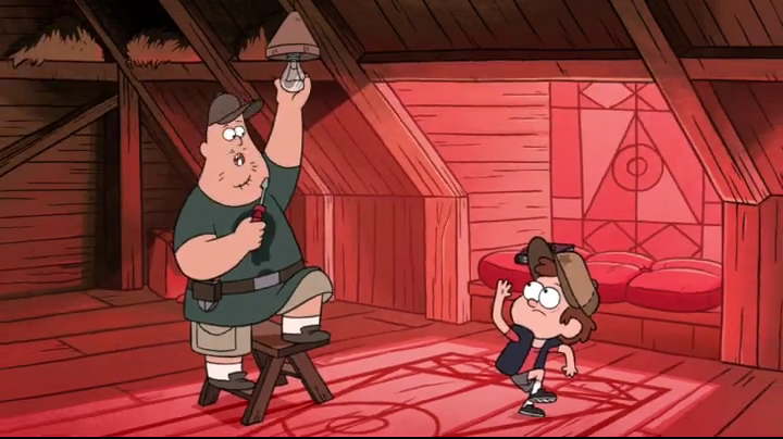 Dipper et Soos  Capture d'écran: série "Gravity Falls" sur Disney channel 411