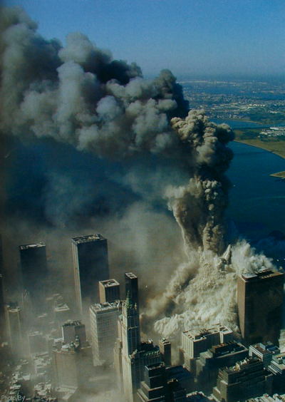 Effondrement des deux tours du WTC le 11 Septembre 2001