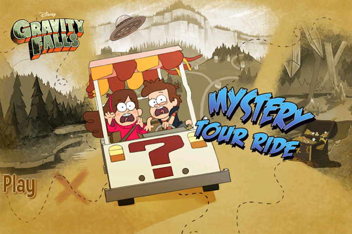 Jeu vidéo: "Gravity Falls" Mystery Tour Ride