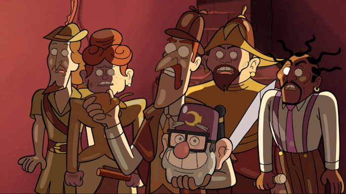 Musée de cire  Capture d'écran: série "Gravity Falls" sur Disney channel 411 