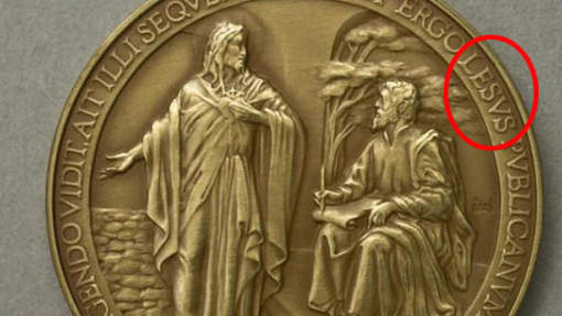 "Jésus" écrit avec un "L" majuscule "Lésus"