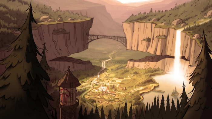 "Gravity Falls"  Capture d'écran: série "Gravity Falls" sur Disney channel 411